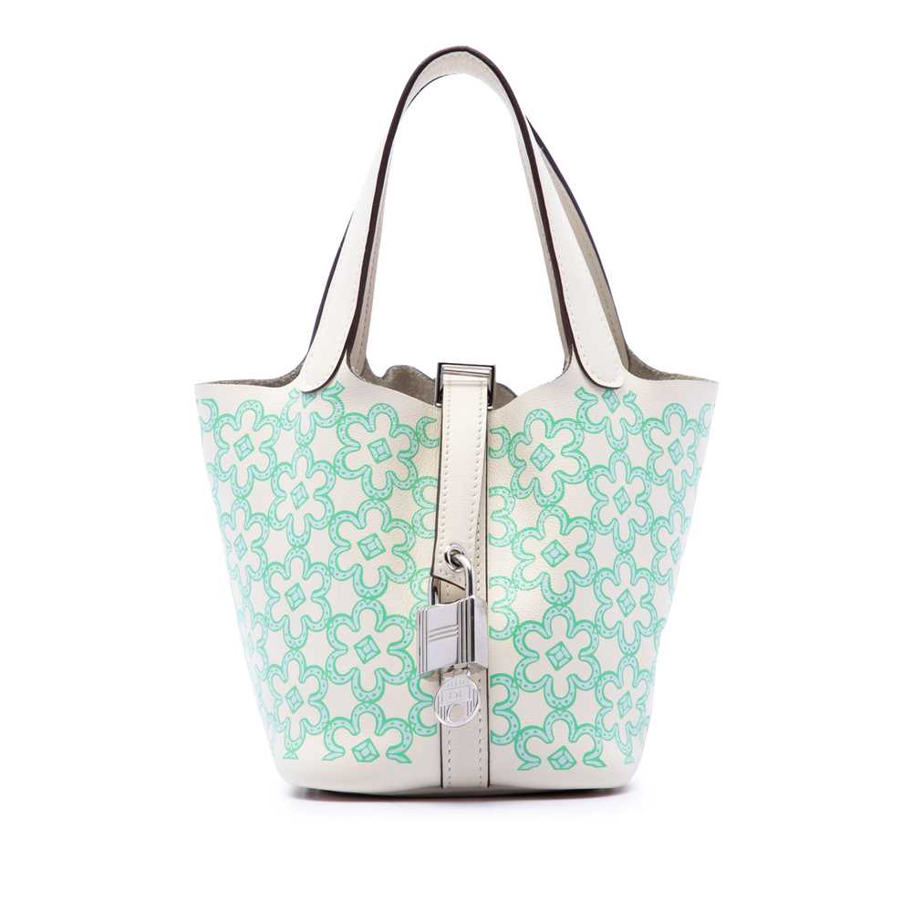 Pre-Loved Hermes Micro Swift Lucky Daisy Picotin Lock 14